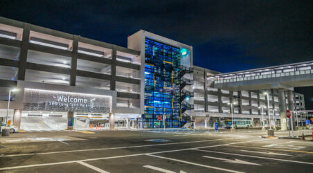 Design-build construction of 3,500 space airport parking garage